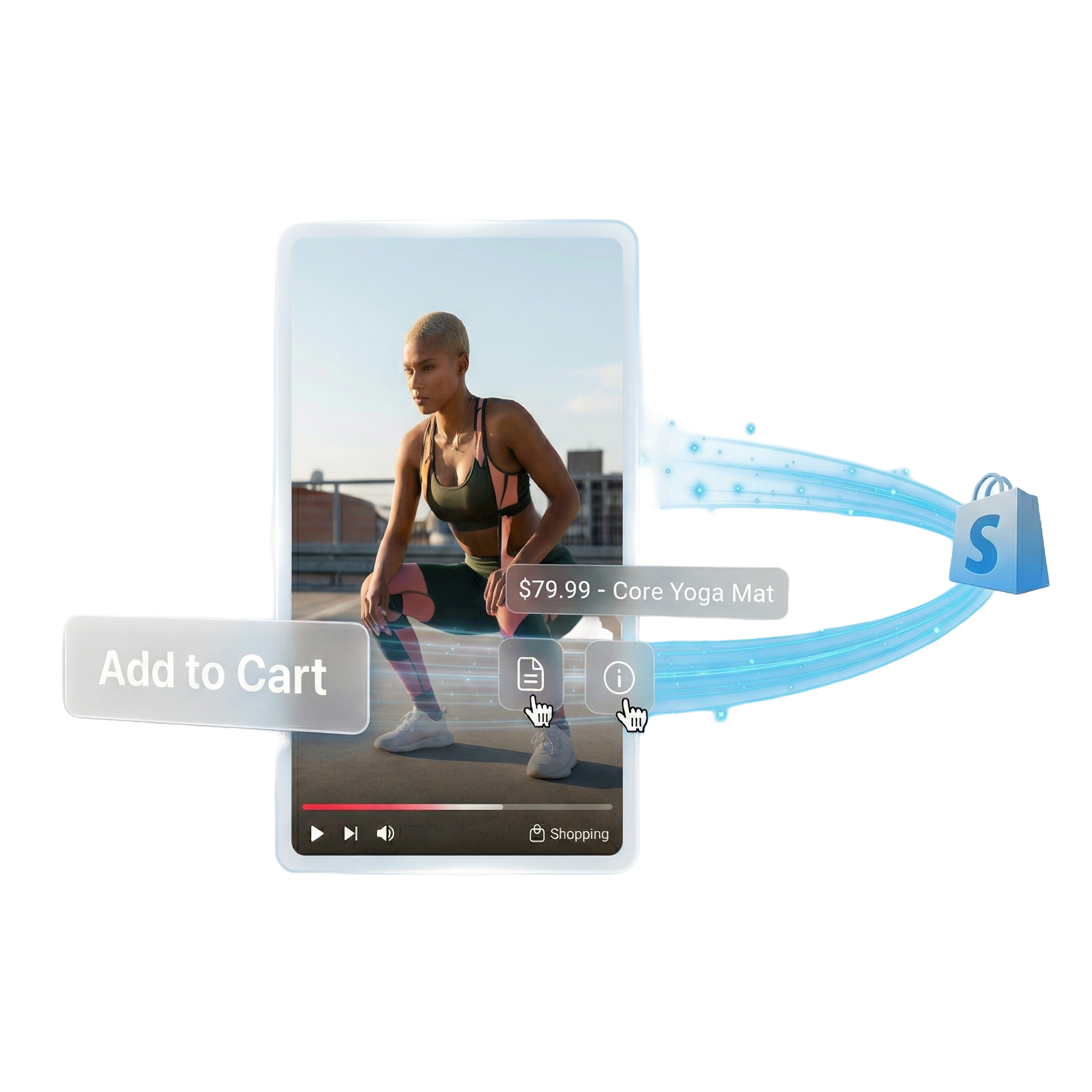 Shoppable video experience